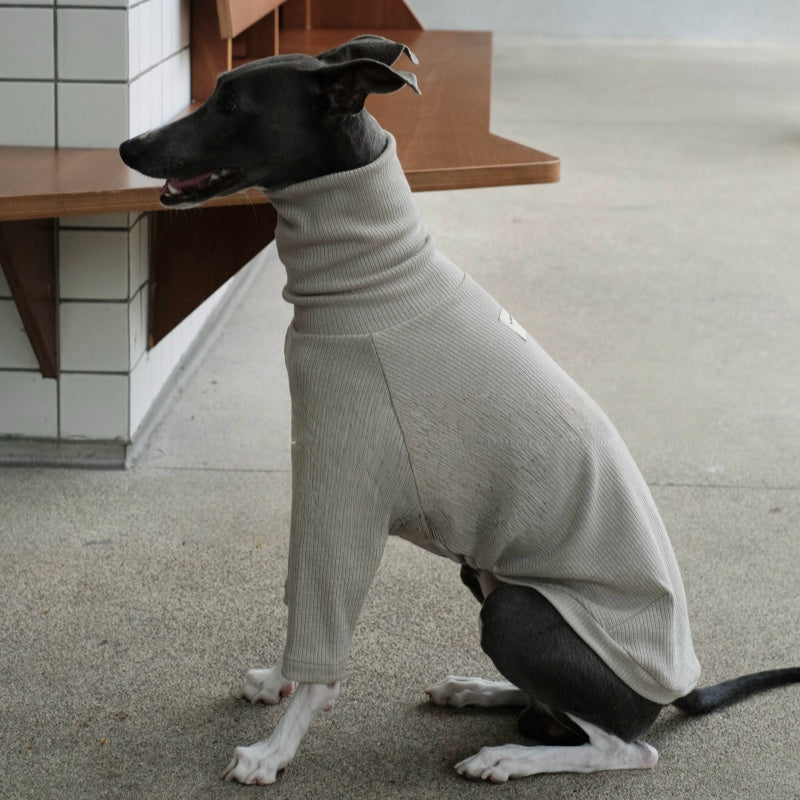 High-Neck Thermal Base Shirt Italian Greyhound Whippet Clothes
