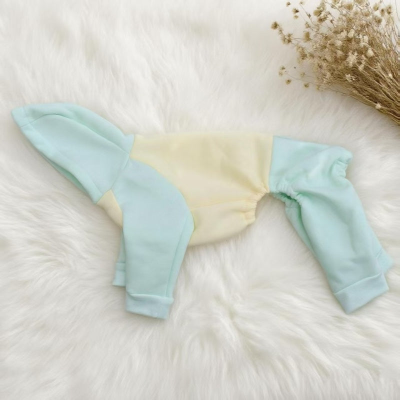 Warm Color Block Onesies for Italian Greyhound Whippet Clothes
