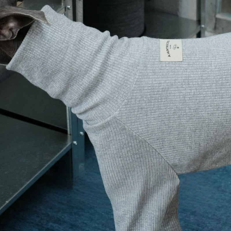 High-Neck Thermal Base Shirt Italian Greyhound Whippet Clothes