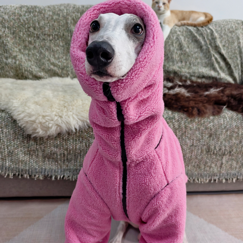 Ultra Thick Lamb Fleece Double-Sided Cotton Coat for Italian Greyhound Whippet