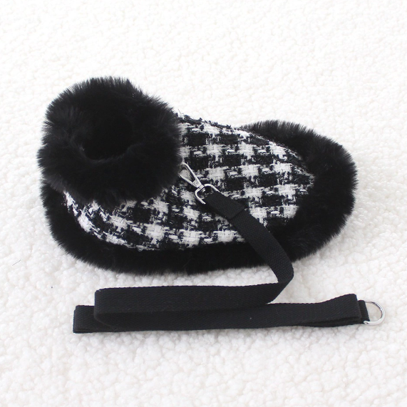 Chic Tweed Dog Christmas Cape