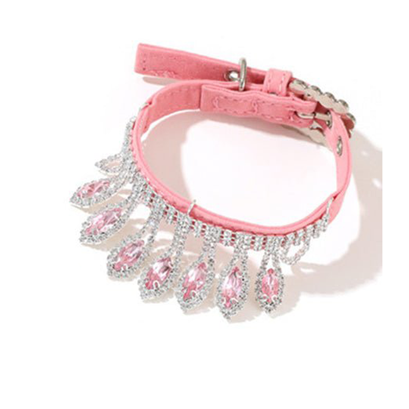 Luxurious Diamond Pendant Dog Cat Collar