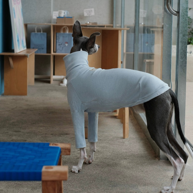 High-Neck Thermal Base Shirt Italian Greyhound Whippet Clothes