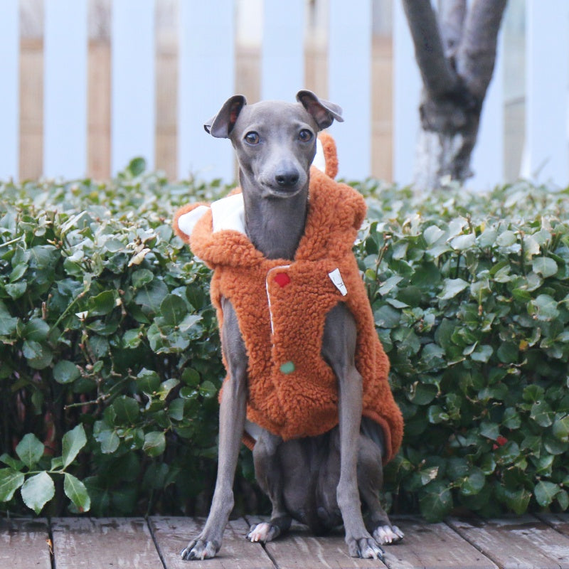 Fleece-Lined Winter Whippet Italian Greyhound Dog Vest