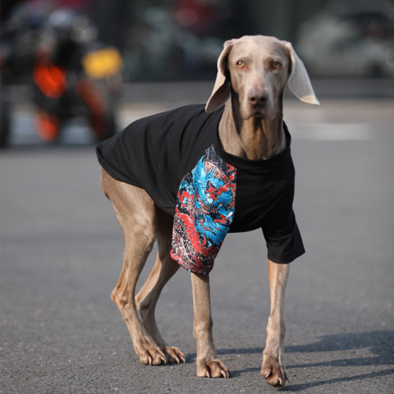 Soft Cotton Big Dog T Shirt Summer