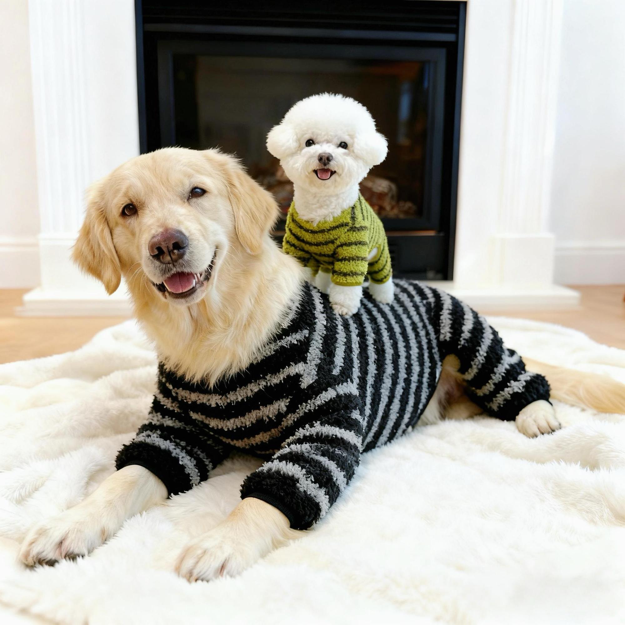 Warm Plush Four-legged Pajama Prevent Hair Loss