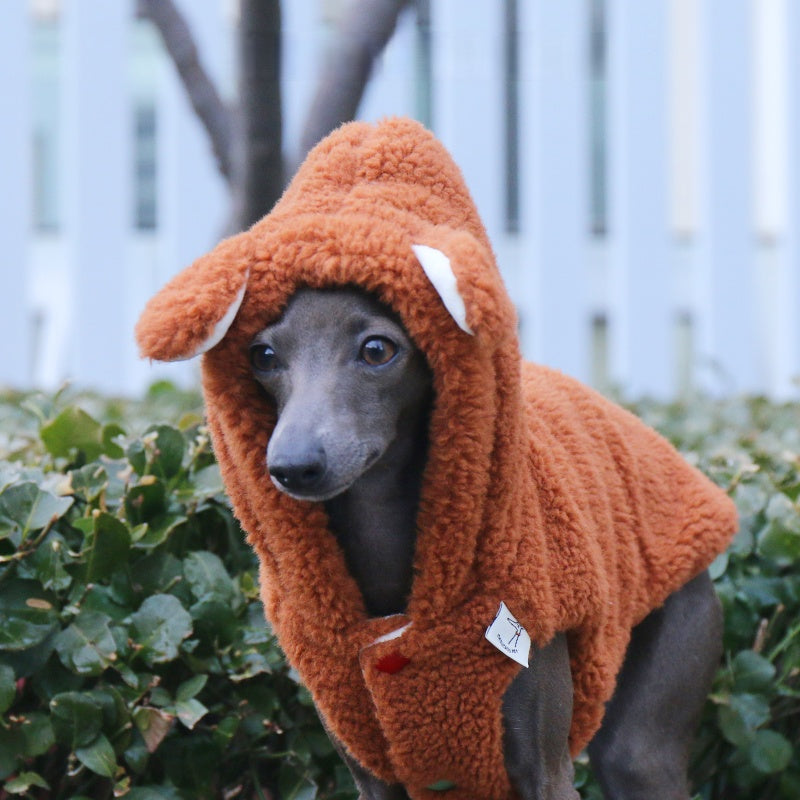 Fleece-Lined Winter Whippet Italian Greyhound Dog Vest