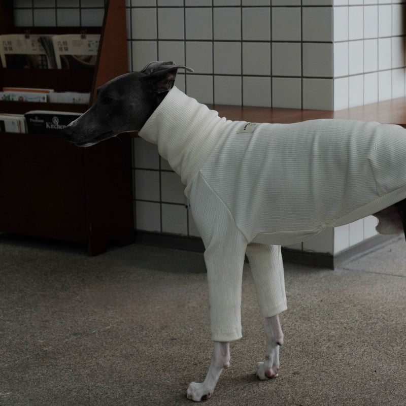 High-Neck Thermal Base Shirt Italian Greyhound Whippet Clothes