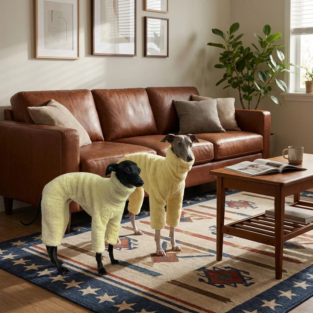 Warm Double Fleece Italian Greyhound Jumpsuit