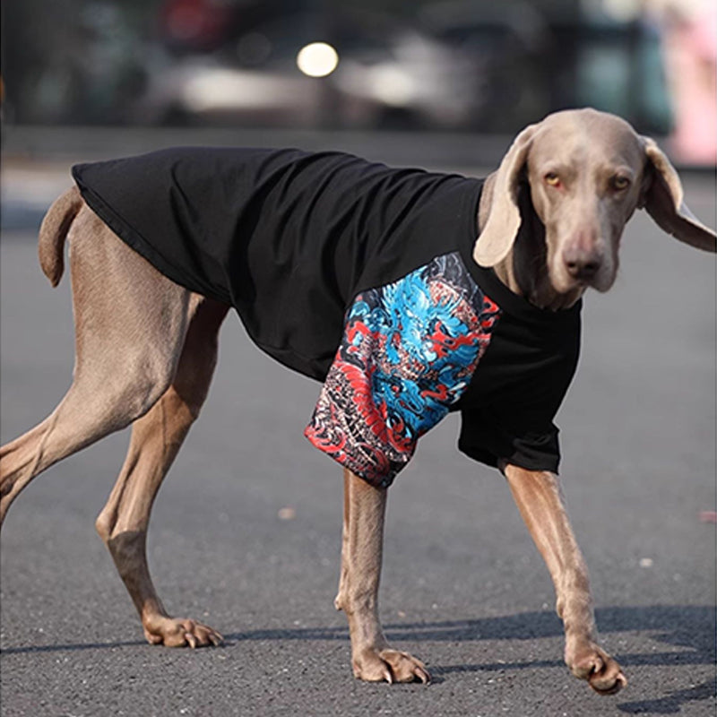 Soft Cotton Big Dog T Shirt Summer