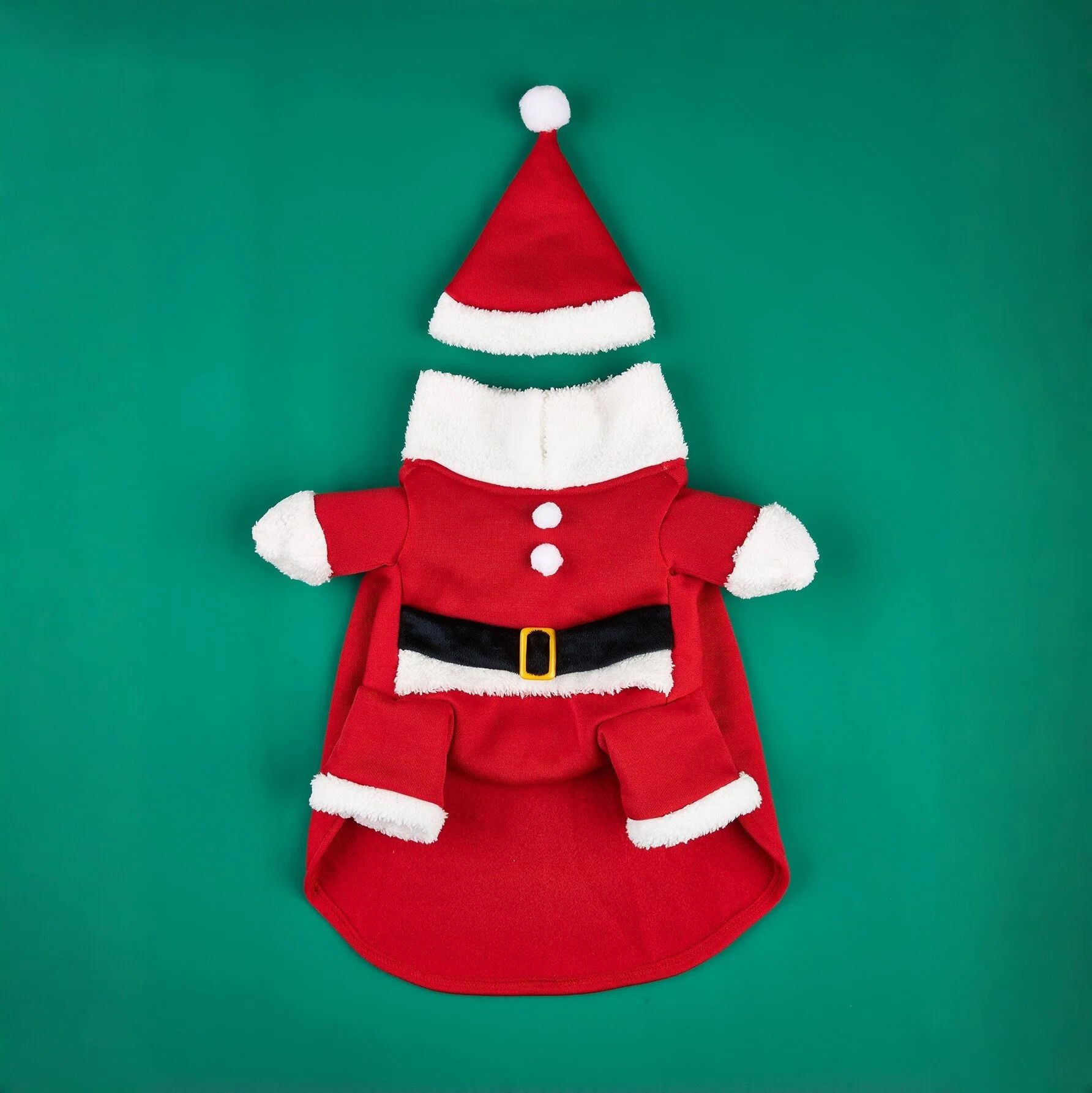 Red Santa Claus costume with hat