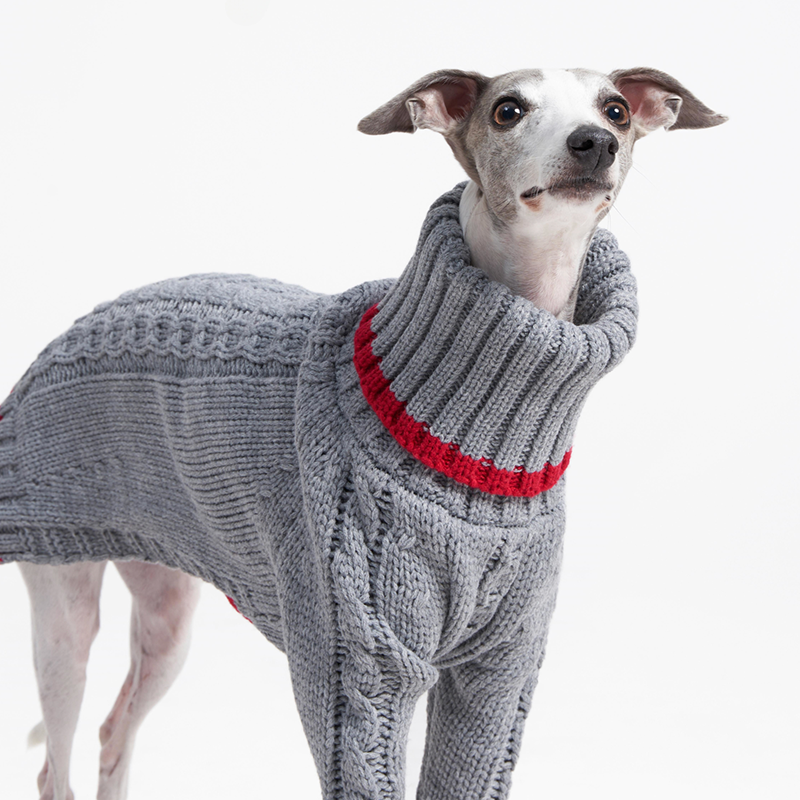 Warm Knitted Italian Greyhound Dog Sweater