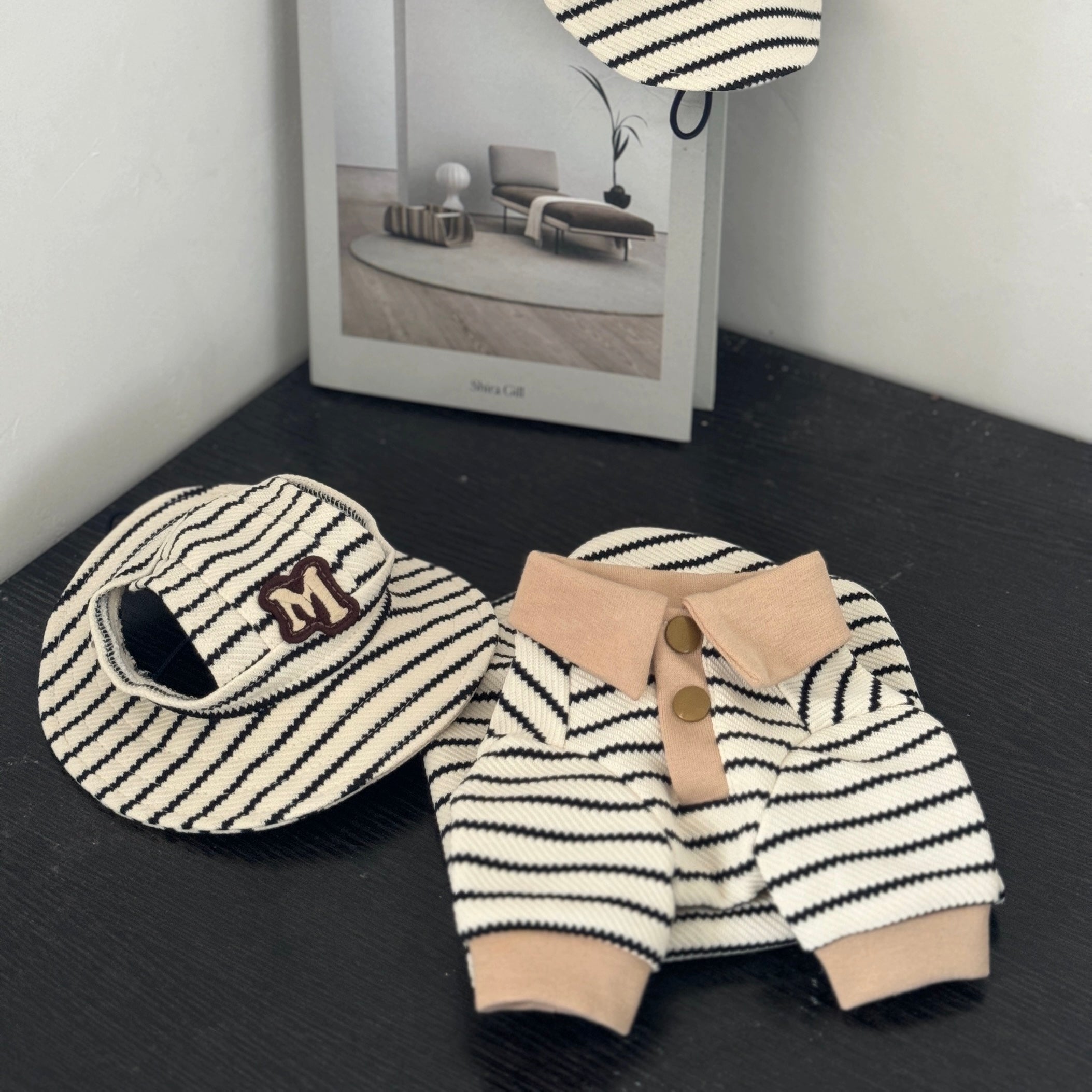 Stylish Summer Cotton Dog Polo Set