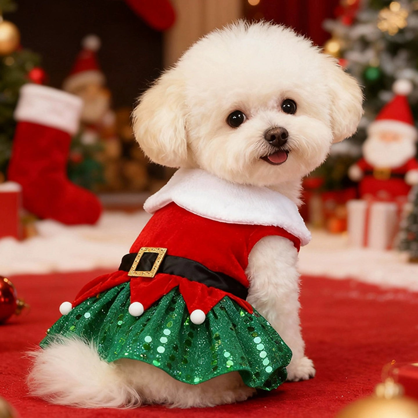 Christmas Princess Dog Dress