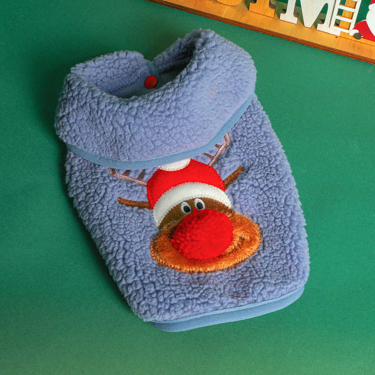 Gray Christmas Reindeer Hoodie