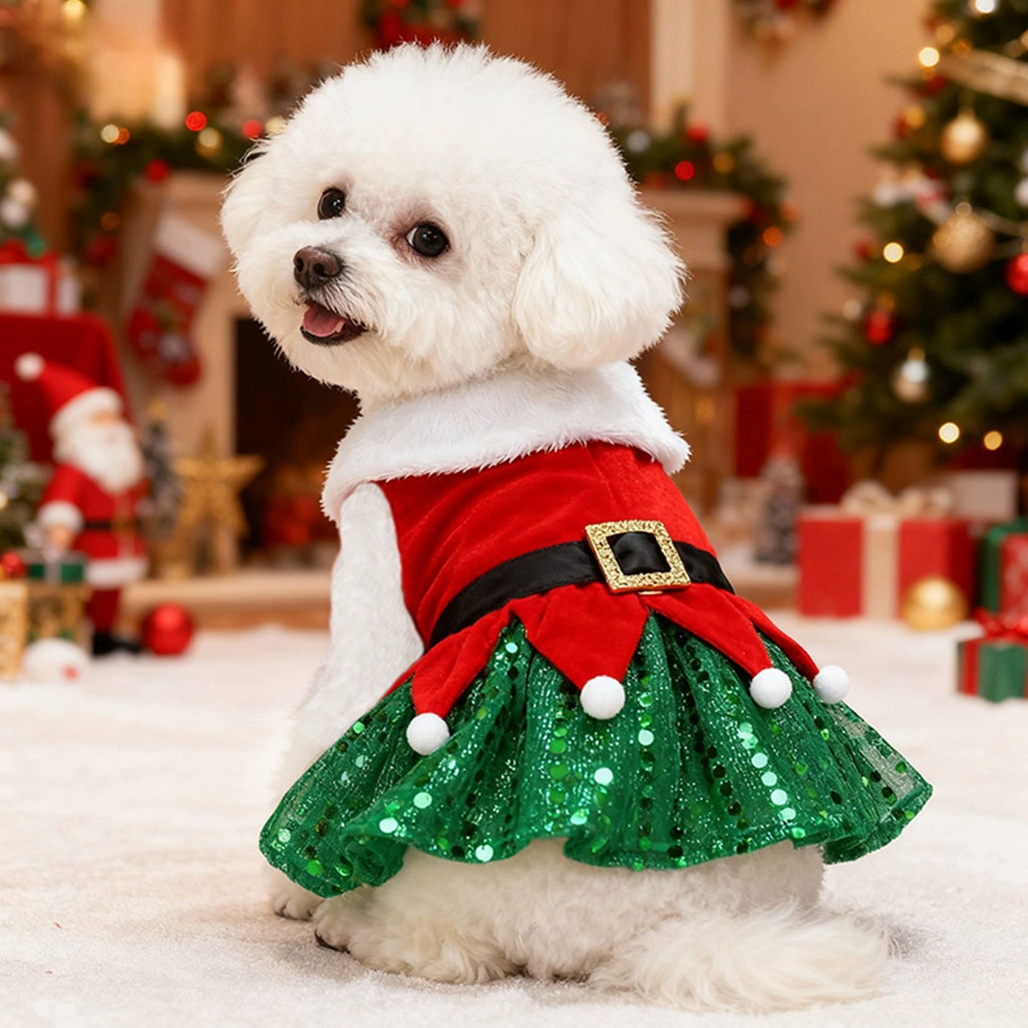 Christmas Princess Dog Dress