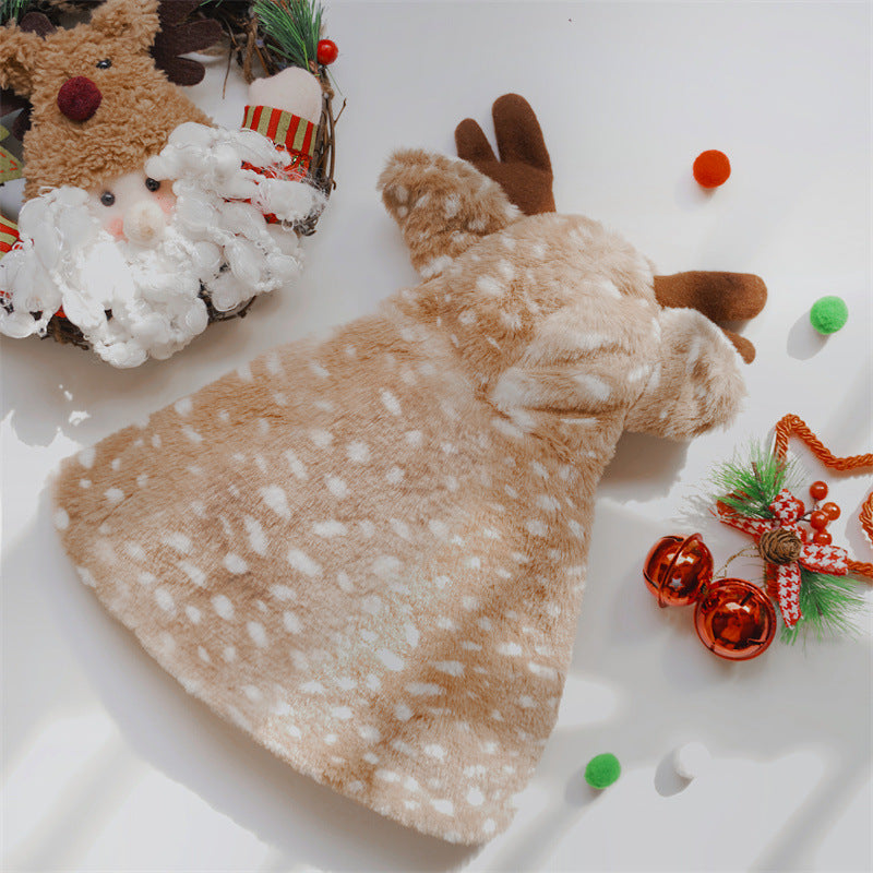 Reindeer Pet Christmas Cape