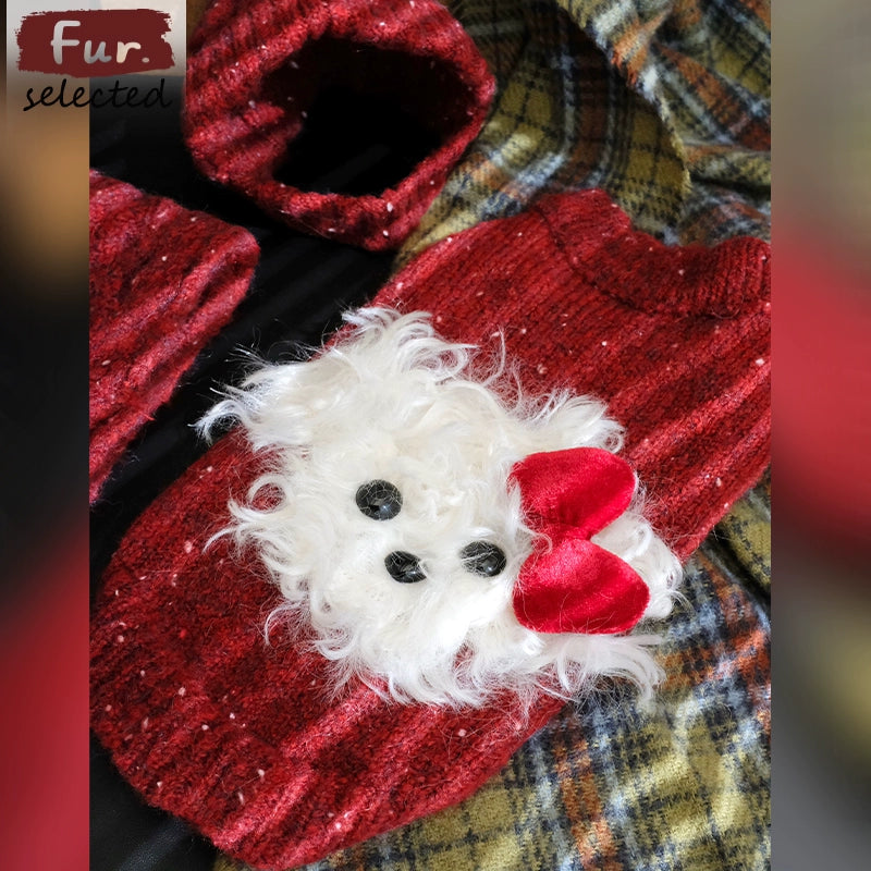 Cozy Dog Christmas Sweater Set