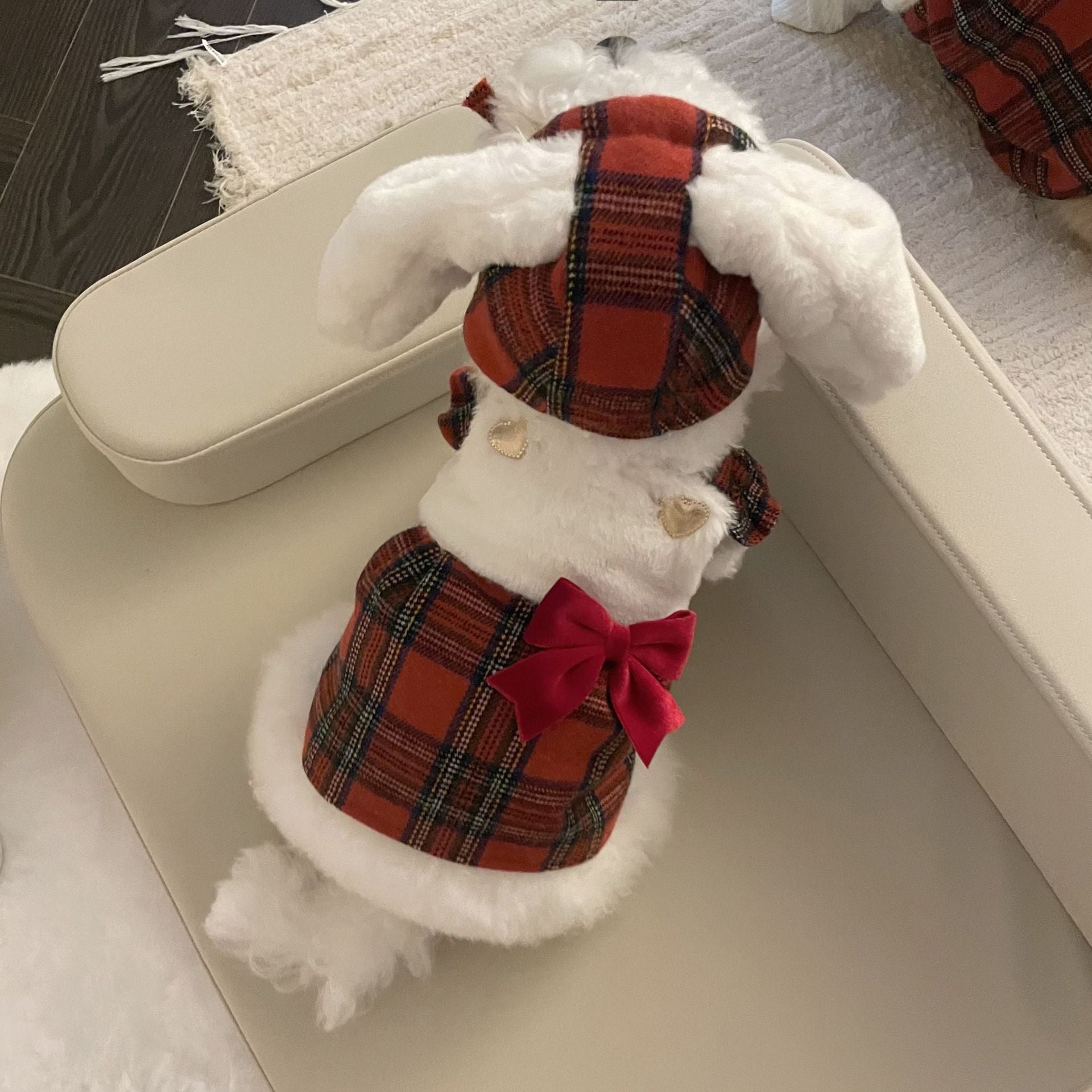 Bunny Ear Dog Christmas Dress