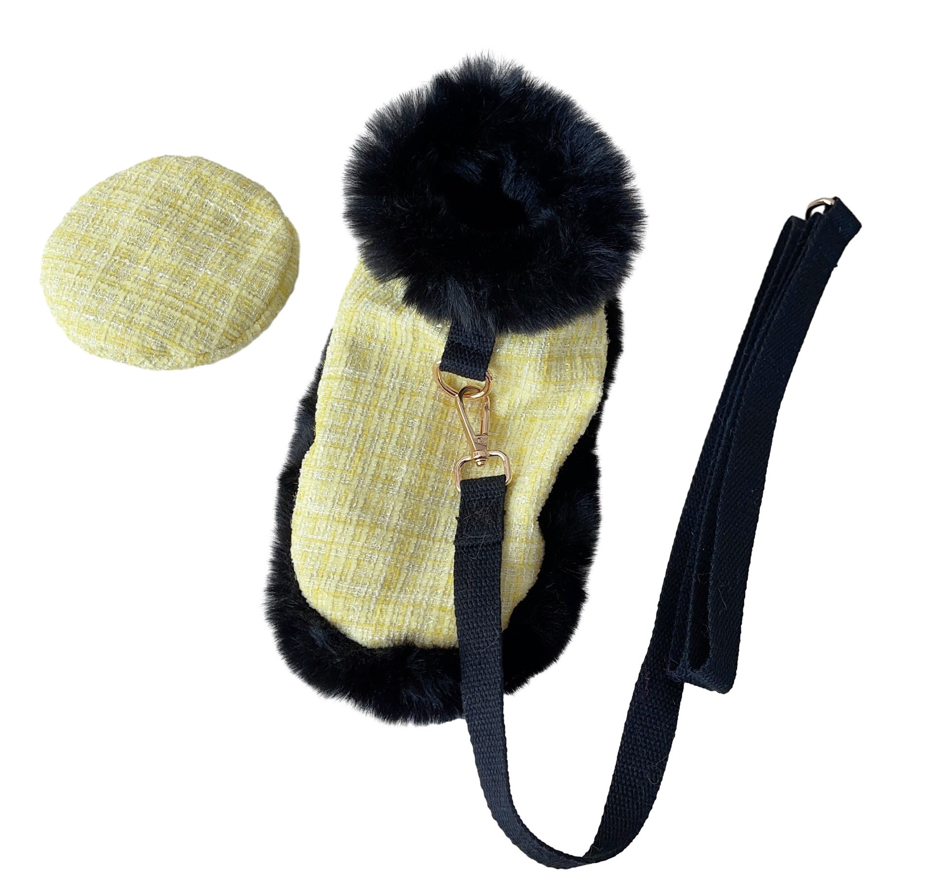 Chic Tweed Dog Christmas Cape