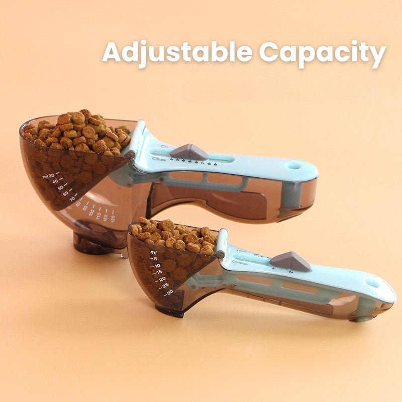 Adjustable Pet Food Scoop Scale Measuring Lines