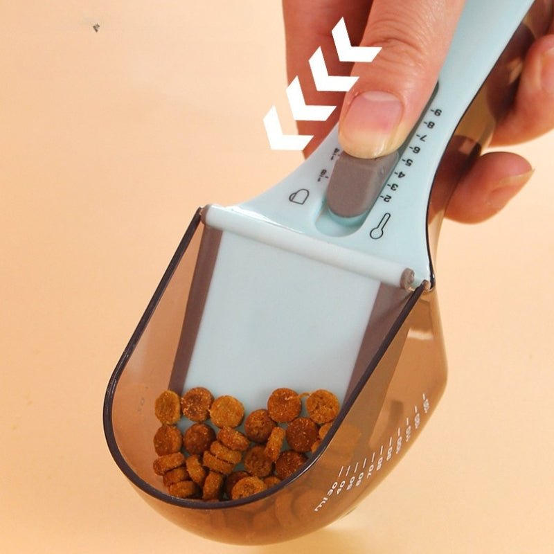 Adjustable Pet Food Scoop Scale Measuring Lines