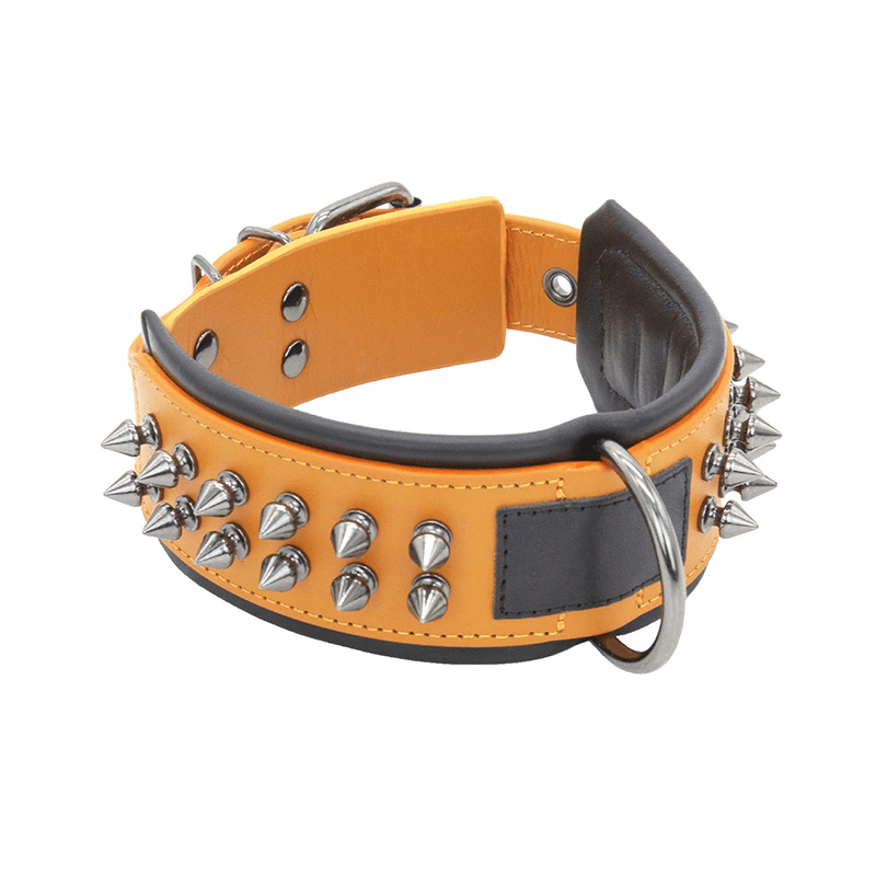 Durable Leather Anti Bite Dog Collar