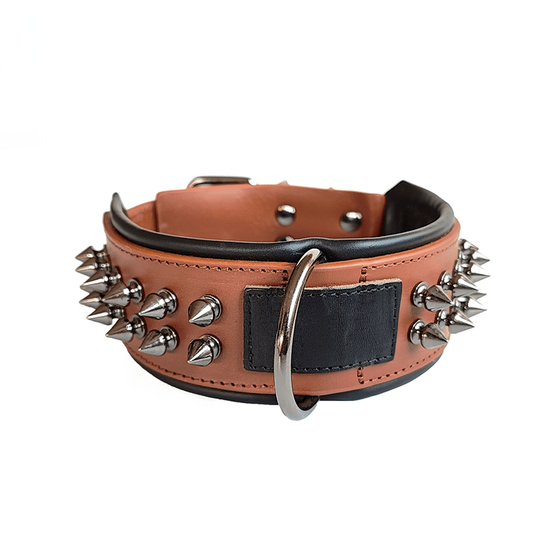 Durable Leather Anti Bite Dog Collar