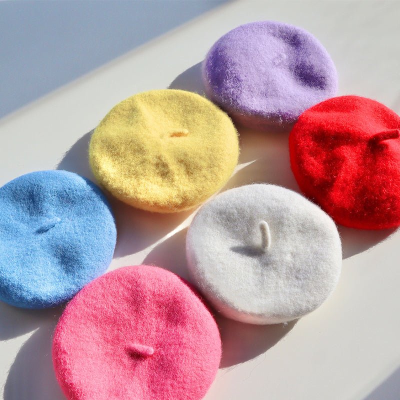 Adjustable Felt Dog Beret Hat