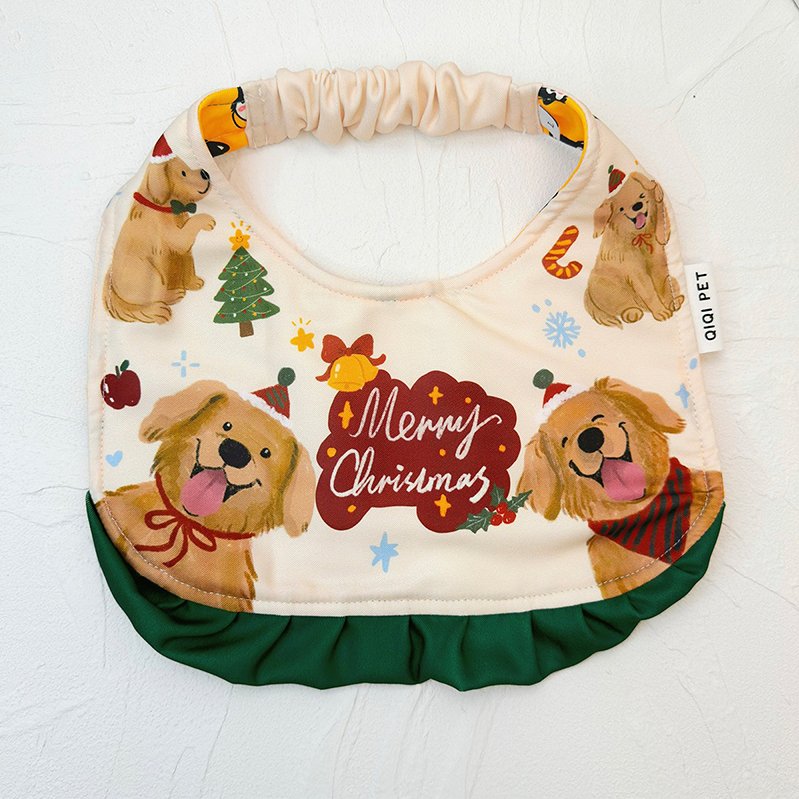 Festive Big Dog Christmas Collar Bib