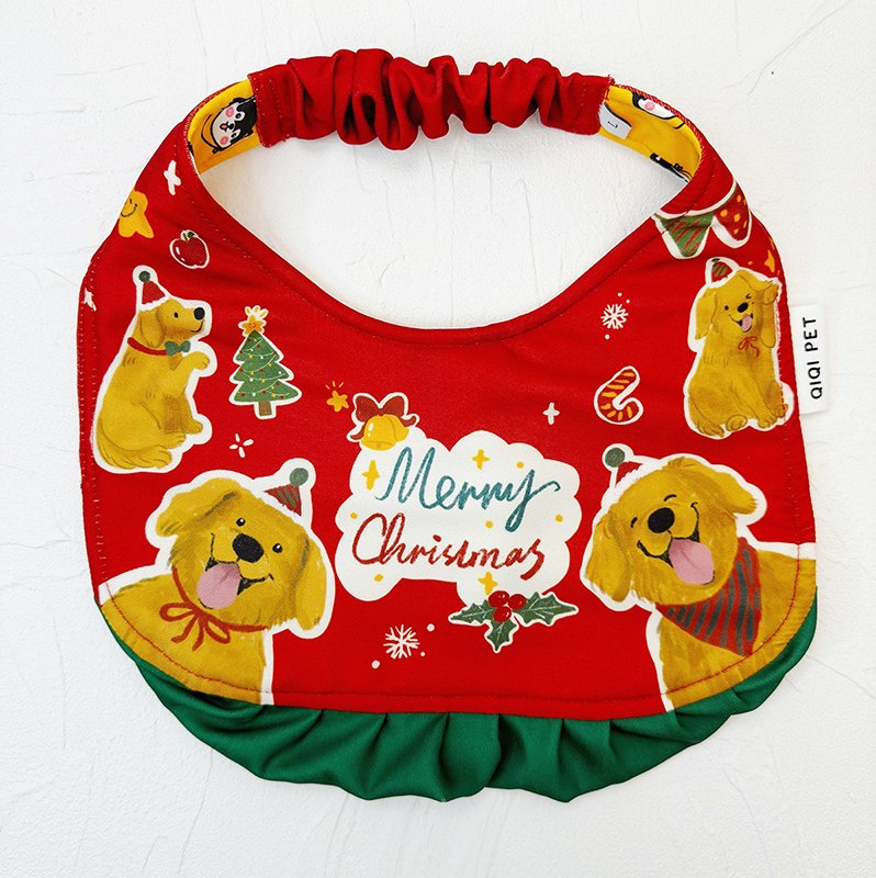 Festive Big Dog Christmas Collar Bib