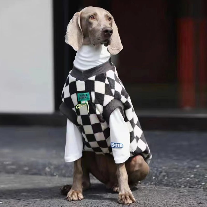 Warm Checkerboard Big Dog Vest