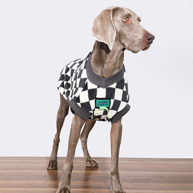 Warm Checkerboard Big Dog Vest