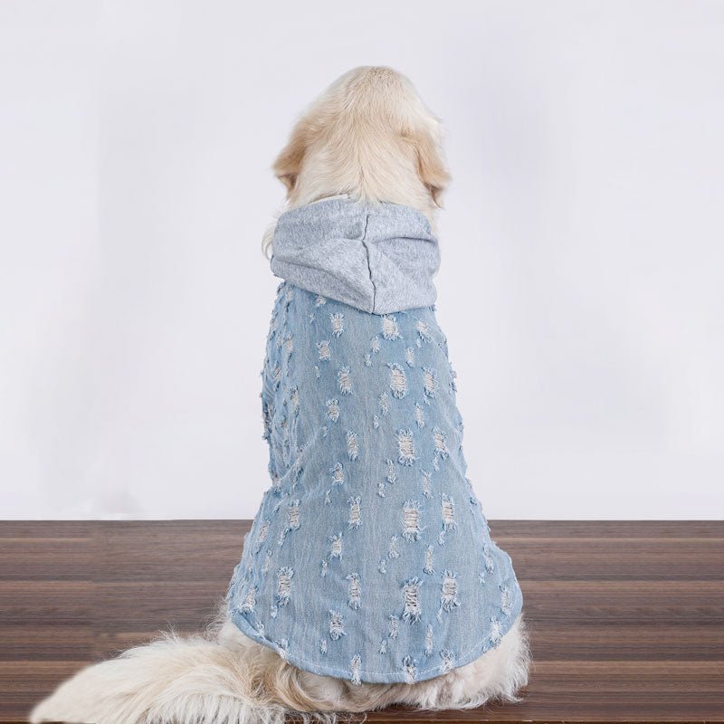 Comfy Denim Big Dog Hoodie