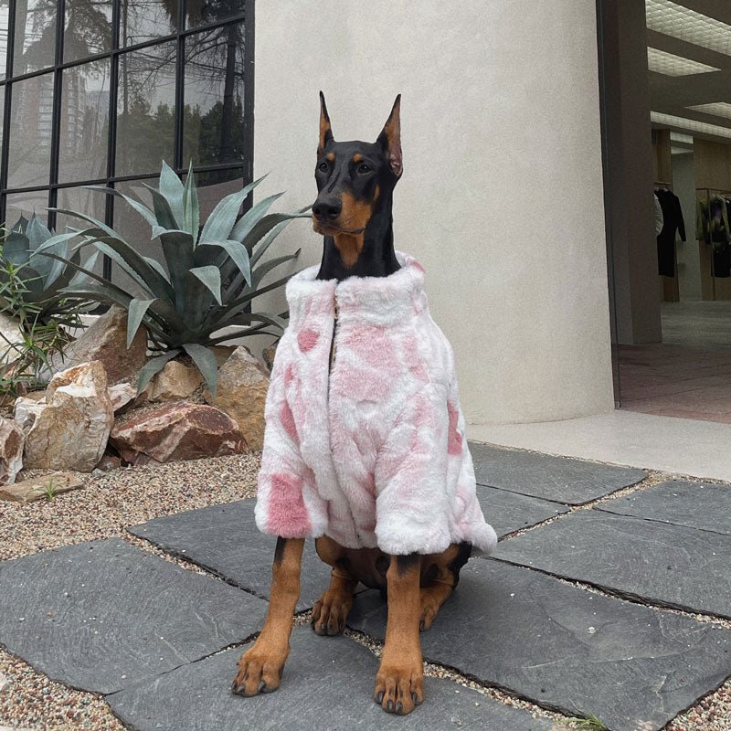 Warm Plush Big Dog Coat