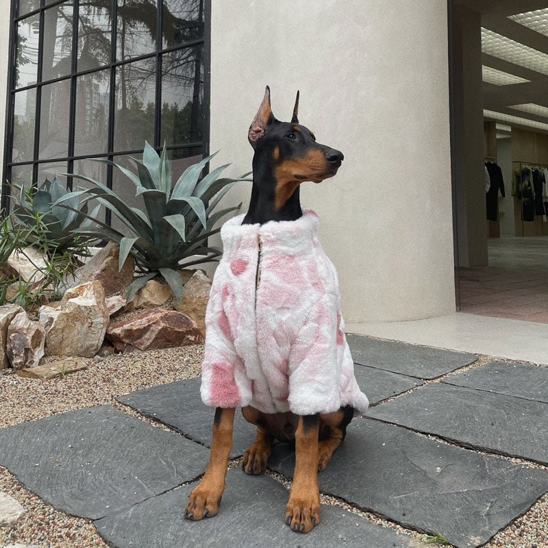 Warm Plush Big Dog Coat