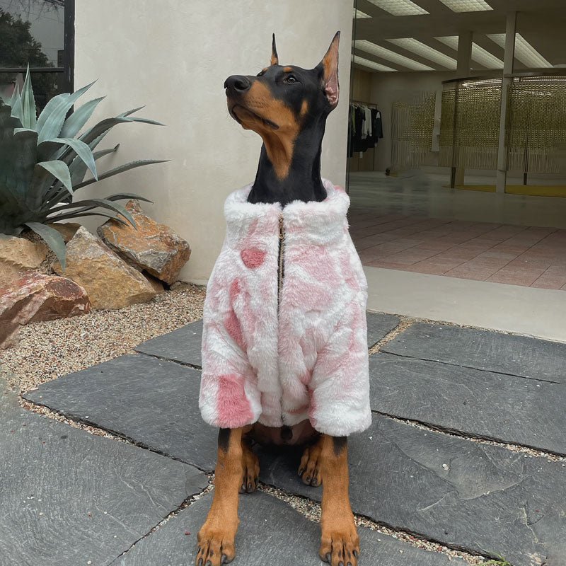 Warm Plush Big Dog Coat