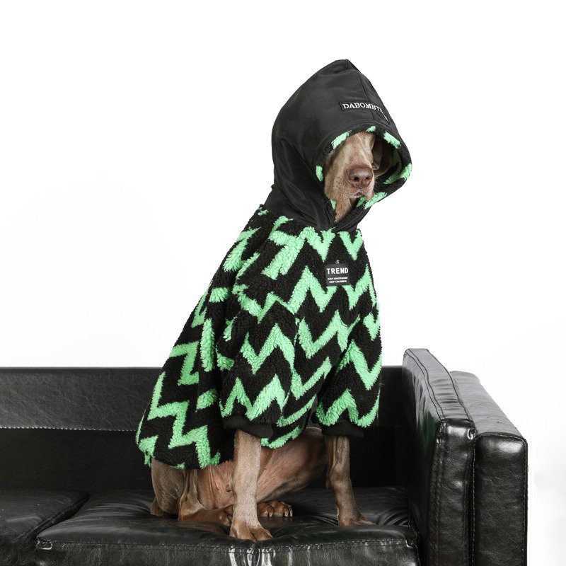 Warm Big Dog Fleece Hoodie