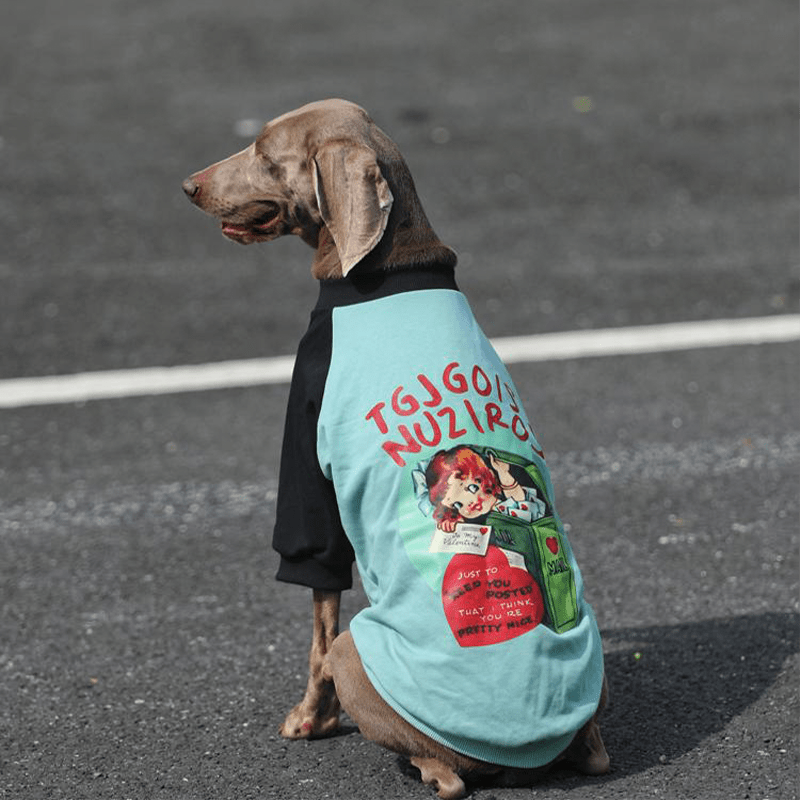 Casual Cotton Big Dog Hoodie