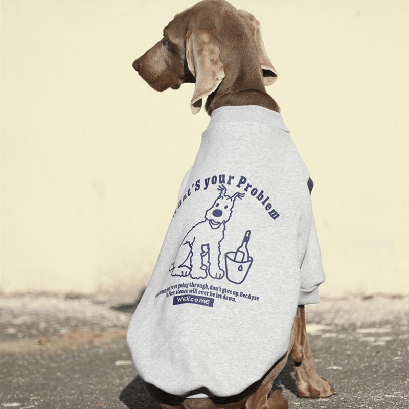 Breathable Cotton Big Dog Hoodie