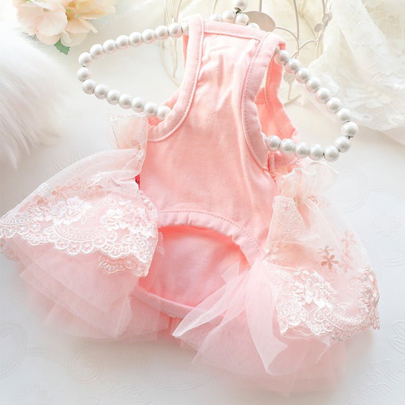 Flowy Lace Dog Princess Dress