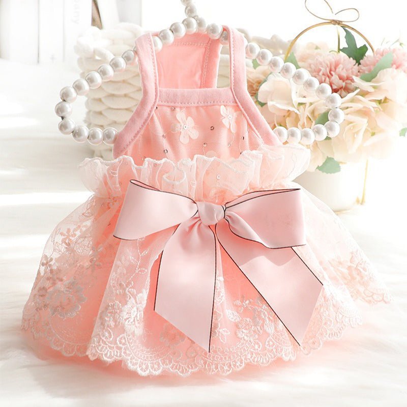 Flowy Lace Dog Princess Dress