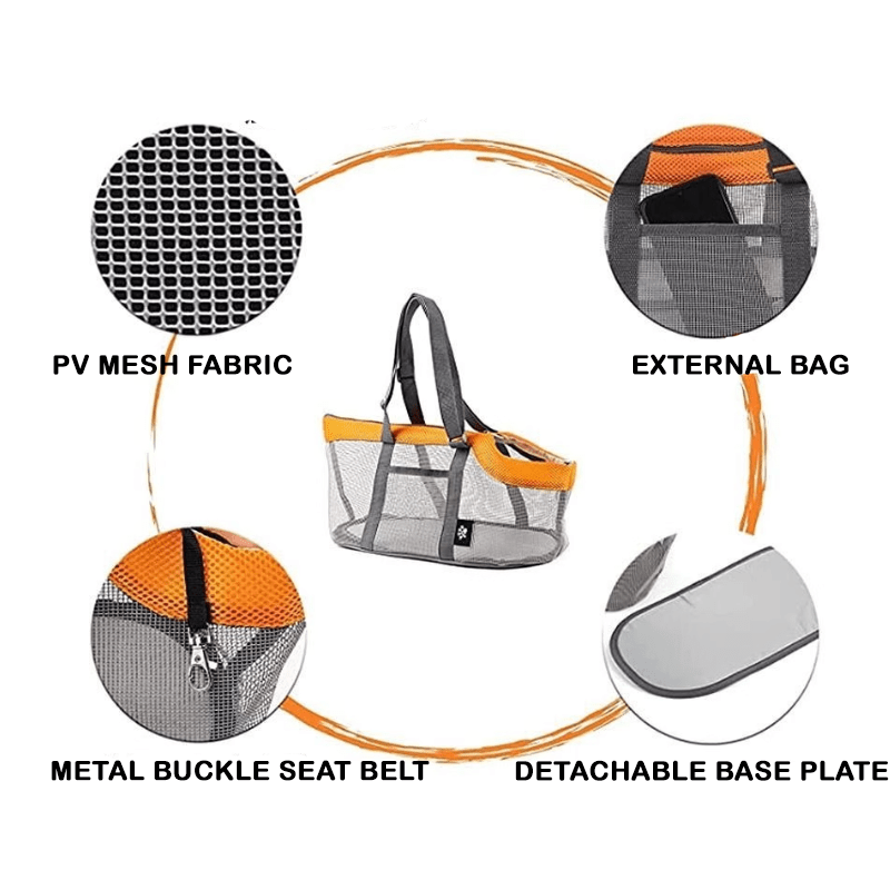 Breathable Large Dog Travel Tote