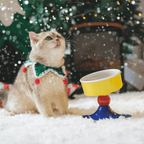 Adjustable Ceramic Dog Food Bowl