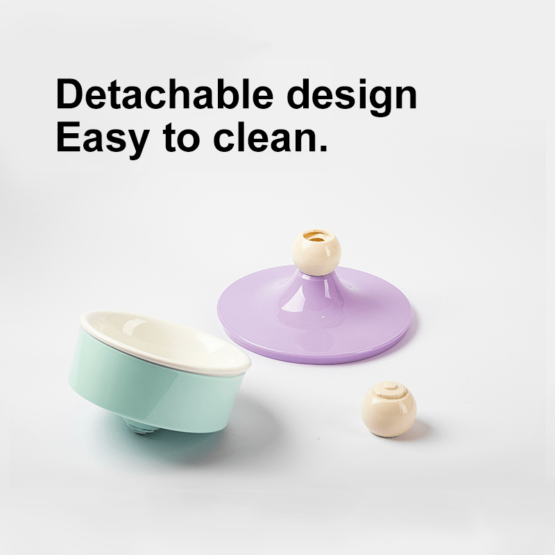 Adjustable Ceramic Dog Food Bowl