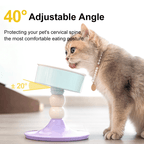 Adjustable Ceramic Dog Food Bowl