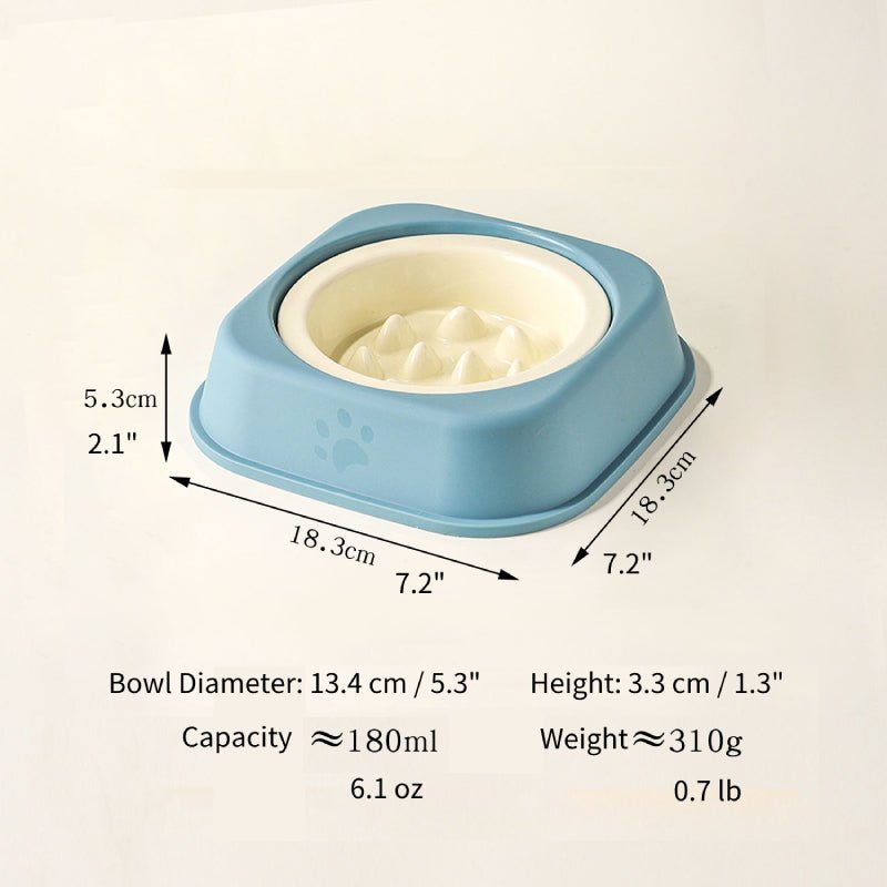 Ceramic Slow Feeder Dog Bowl