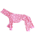 Christmas Pink Onesie for Italian Greyhound Whippet Dog Clothes