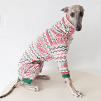 Christmas Red Onesie for Italian Greyhound Whippet Dog Clothes