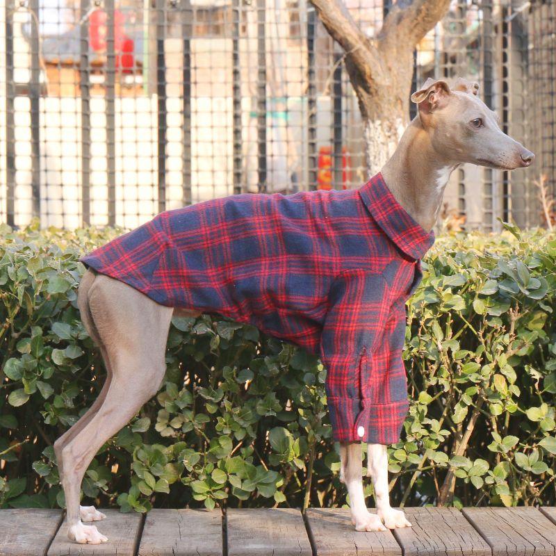 Soft Cotton Plaid Greyhound Shirt